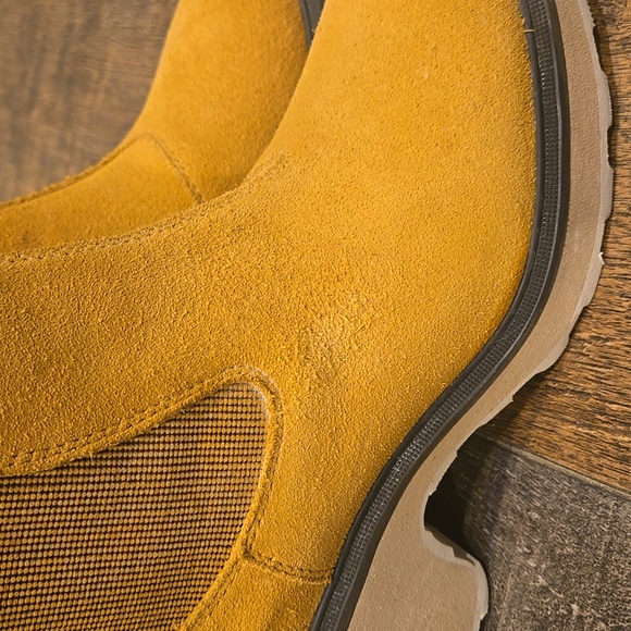 Sorel Mustard Yellow Hi Line Chelsea Boots - Picture 7 of 16